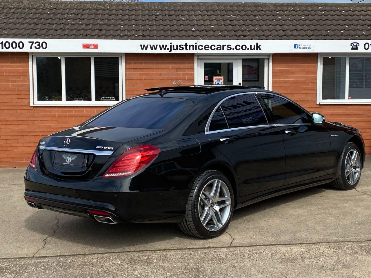 Mercedes-Benz S Class S500L 4.7 V8 AMG Line 4dr 9G-Tronic LWB Saloon Petrol Obsidian Black Metallic