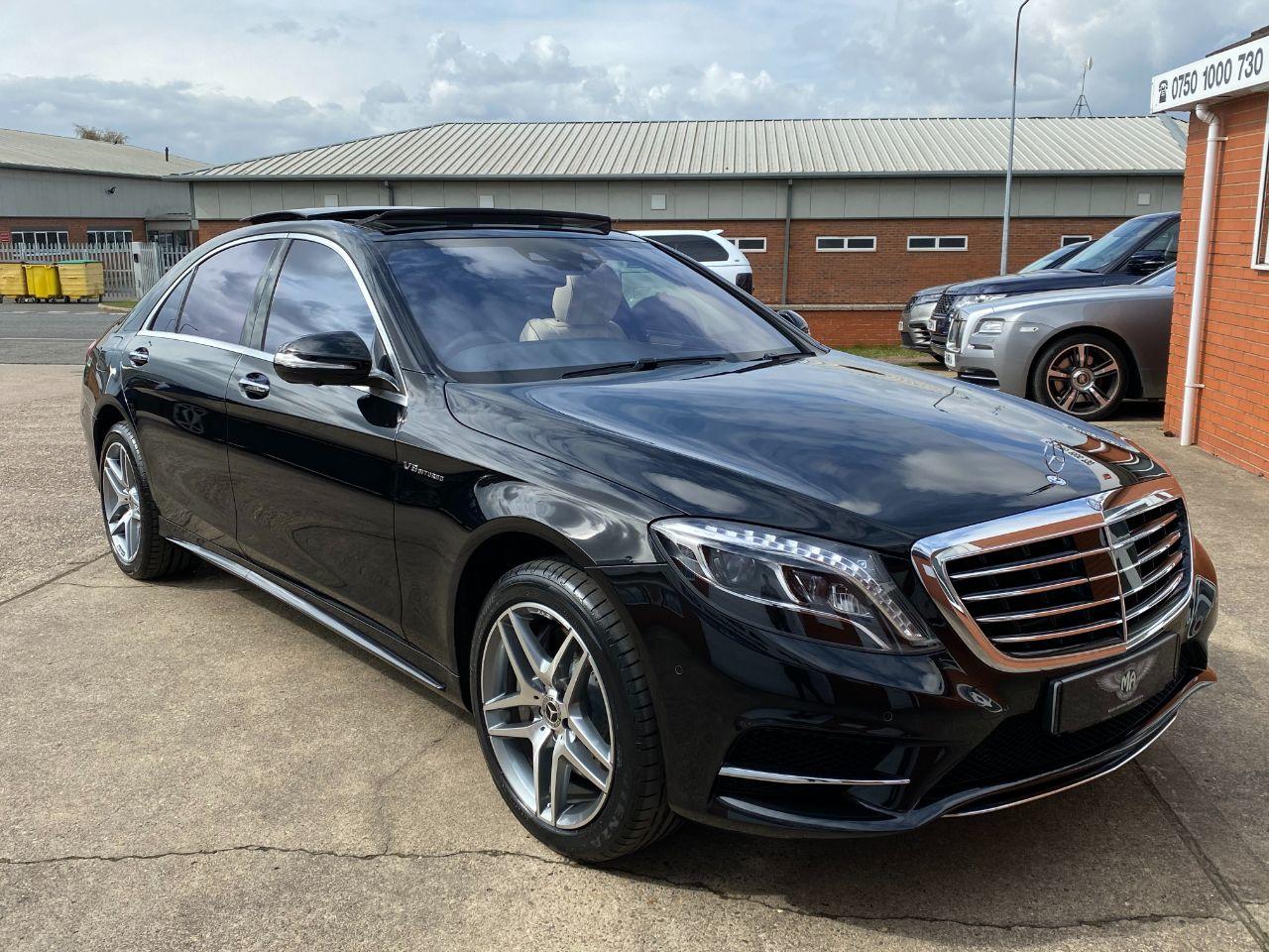 Mercedes-Benz S Class S500L 4.7 V8 AMG Line 4dr 9G-Tronic LWB Saloon Petrol Obsidian Black Metallic