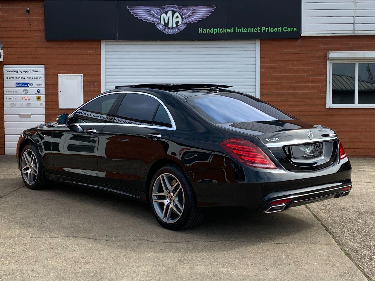 Mercedes-Benz S Class S500L 4.7 V8 AMG Line 4dr 9G-Tronic LWB Saloon Petrol Obsidian Black Metallic