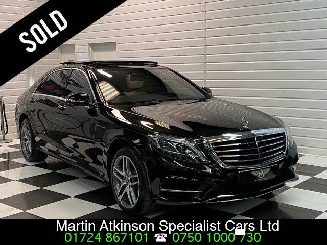 Mercedes-Benz S Class S500L 4.7 V8 AMG Line 4dr 9G-Tronic LWB Saloon Petrol Obsidian Black Metallic