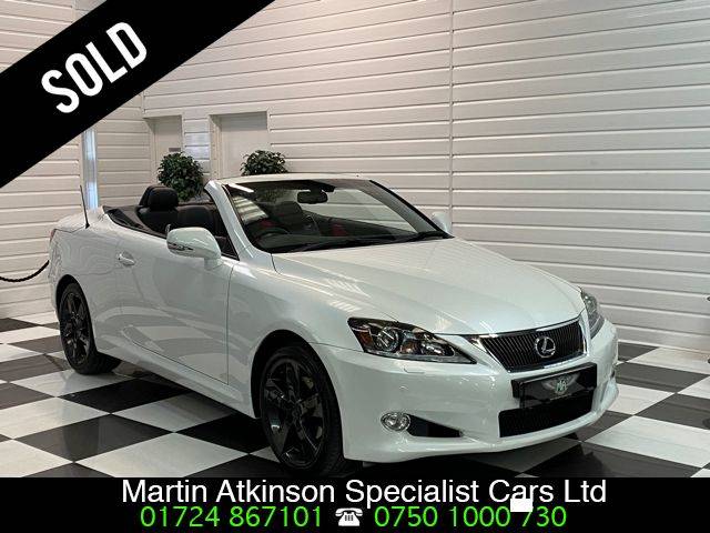 Lexus IS 2.5 250C V6 Limited Edition 2dr Auto Convertible Petrol Artic White Pearl