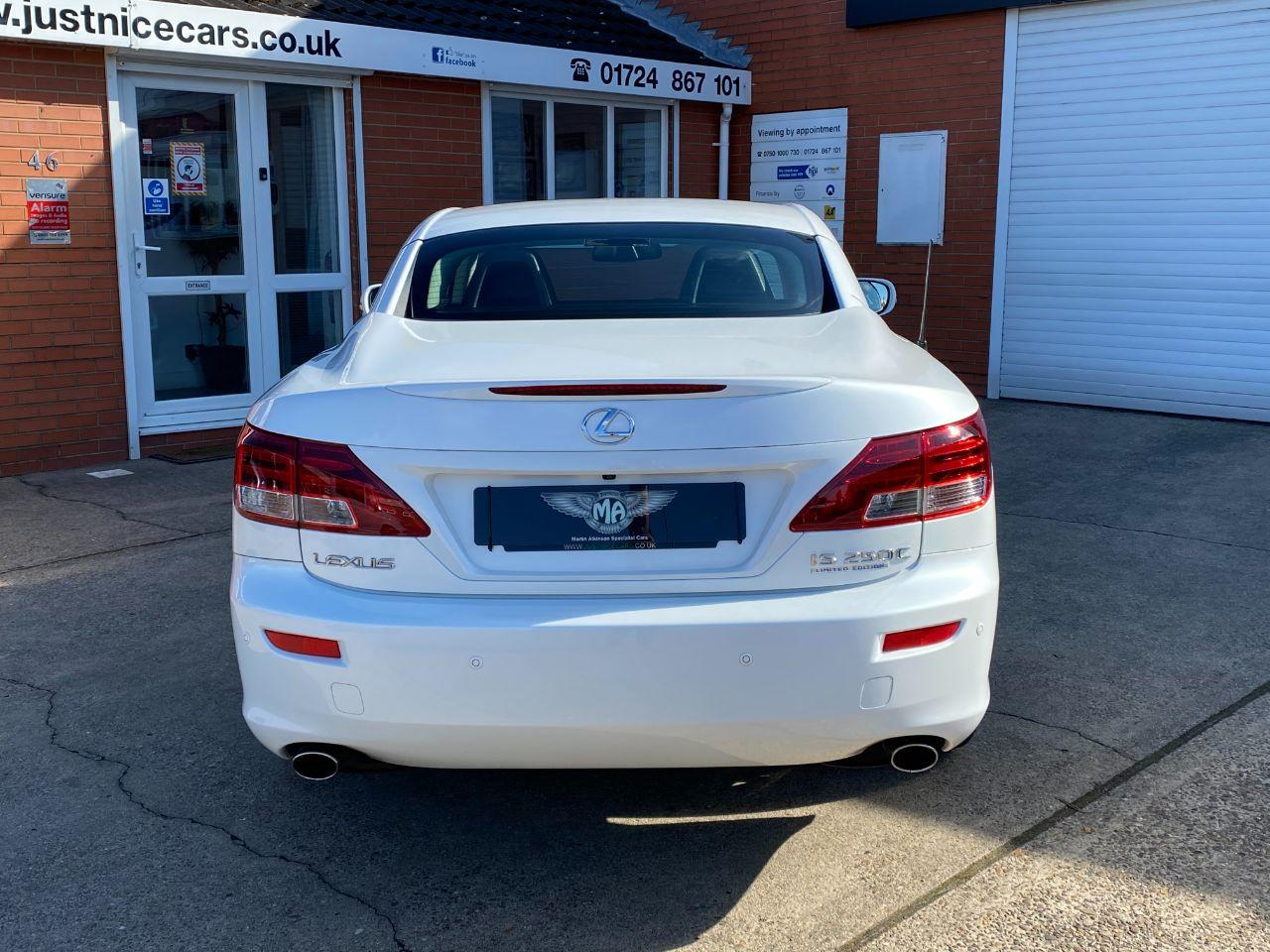 Lexus IS 2.5 250C V6 Limited Edition 2dr Auto Convertible Petrol Artic White Pearl