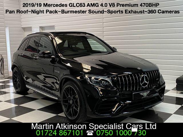 Mercedes-Benz GLC GLC63 4.0 V8 4Matic Premium 5dr 9G-Tronic Estate Petrol Obsidian Black Metallic