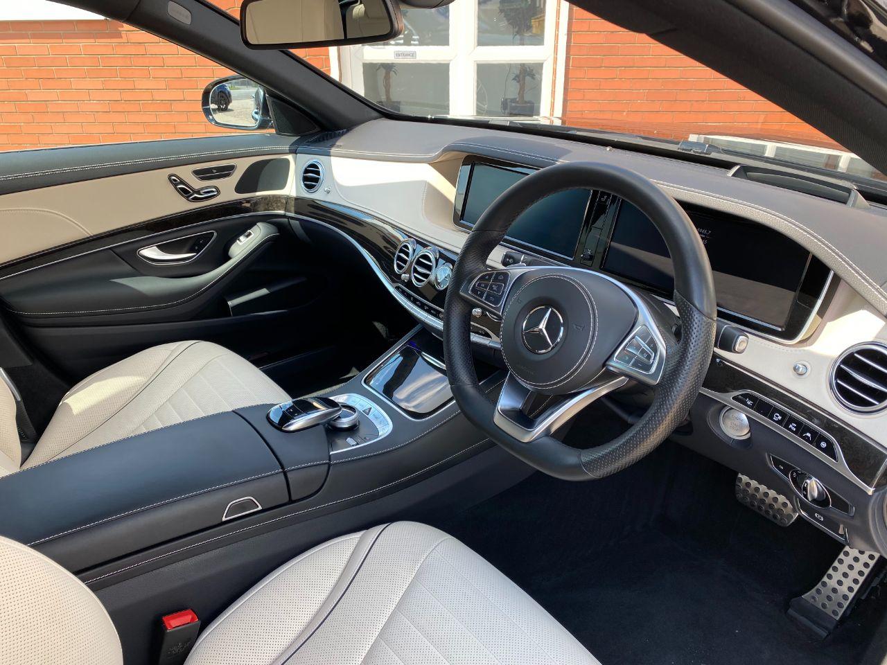 Mercedes-Benz S Class 3.5 S400h L AMG Line V6 4dr Auto Saloon Petrol / Electric Hybrid Obsidian Black Metallic