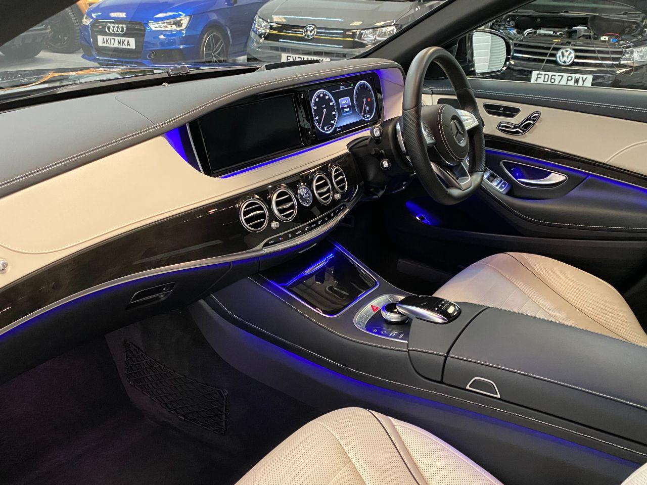Mercedes-Benz S Class 3.5 S400h L AMG Line V6 4dr Auto Saloon Petrol / Electric Hybrid Obsidian Black Metallic