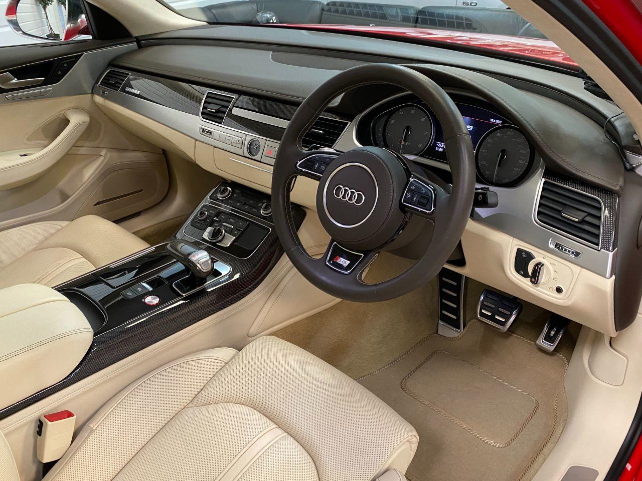 Audi A8 S8 4.0 V8 TFSi Quattro 4dr Tip Auto Saloon Petrol Audi Exclusive Misano Red