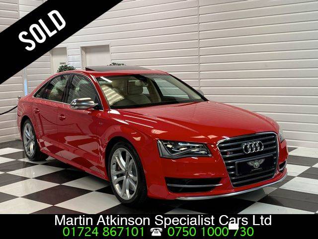 Audi A8 S8 4.0 V8 TFSi Quattro 4dr Tip Auto Saloon Petrol Audi Exclusive Misano Red