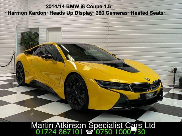BMW I8 1.5 2dr Auto Coupe 4x4 Coupe Petrol / Electric Hybrid Yellow