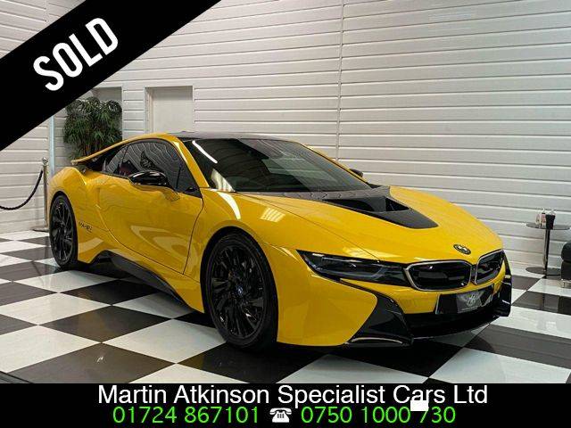 BMW I8 1.5 2dr Auto Coupe 4x4 Coupe Petrol / Electric Hybrid Yellow