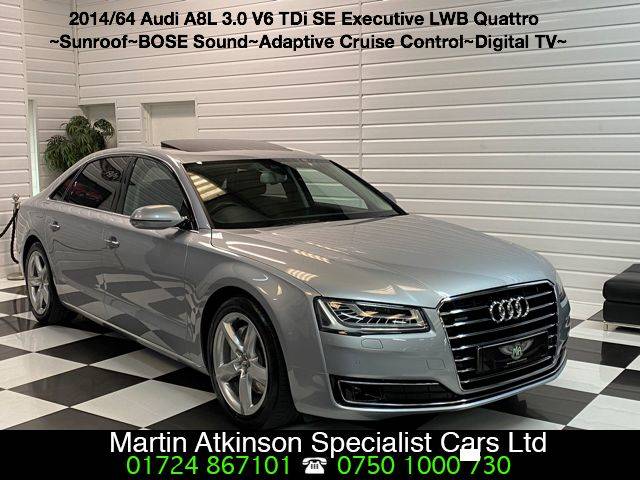 2014 Audi A8 3.0 V6 TDi Quattro SE Executive LWB 4dr Tip Auto