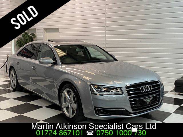 Audi A8 3.0 V6 TDi Quattro SE Executive LWB 4dr Tip Auto Saloon Diesel Floret Silver