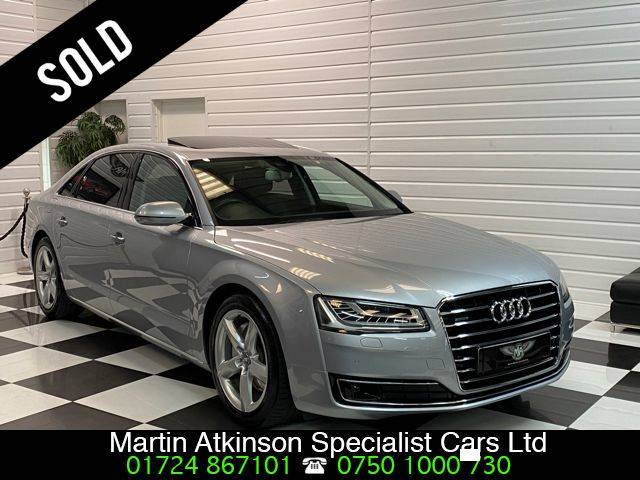 Audi A8 3.0 V6 TDi Quattro SE Executive LWB 4dr Tip Auto Saloon Diesel Floret Silver