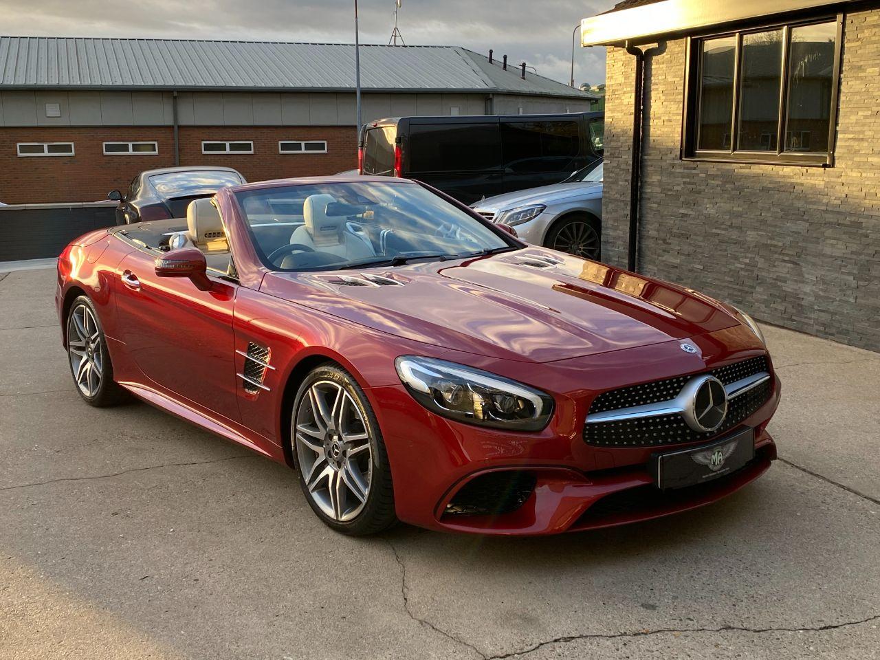 Mercedes-Benz SL Class SL500 4.7 V8 AMG Line 2dr 9G-Tronic Convertible Petrol Designo Hyacinth Red Metallic