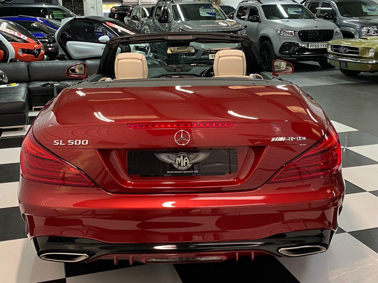Mercedes-Benz SL Class SL500 4.7 V8 AMG Line 2dr 9G-Tronic Convertible Petrol Designo Hyacinth Red Metallic