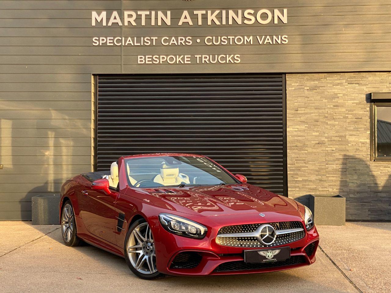 Mercedes-Benz SL Class SL500 4.7 V8 AMG Line 2dr 9G-Tronic Convertible Petrol Designo Hyacinth Red Metallic