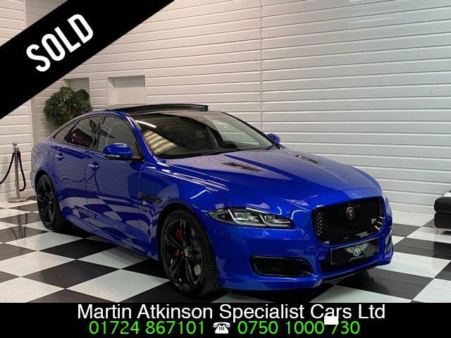 Jaguar Xjr XJR575 5.0 V8 Supercharged 4dr Auto 575BHP Saloon Petrol Svo Premium Pallet Velocity Blue