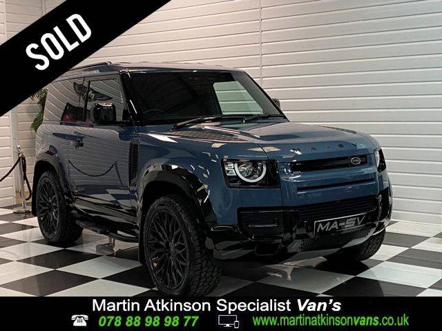 Land Rover Defender 3.0 D200 Hard Top Auto 3 Seat MA-SV STYLING PACK Panel Van Diesel Tasman Blue