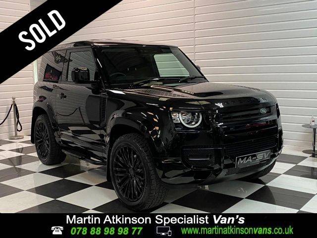 Land Rover Defender 3.0 D200 Hard Top Auto MA-SV STYLING PACK Panel Van Diesel Santorini Black