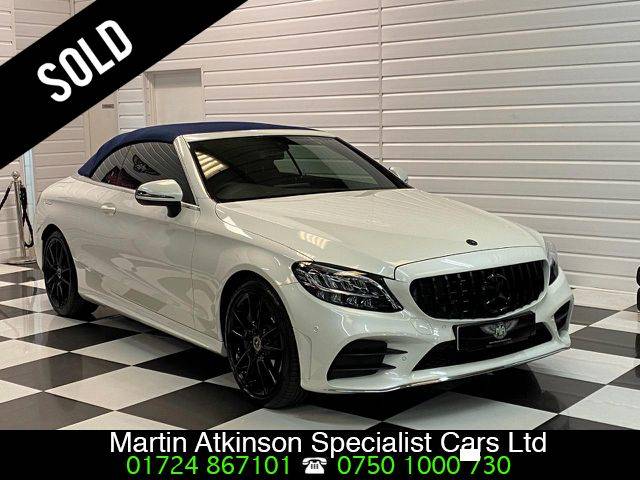 Mercedes-Benz C Class 2.0 C300 AMG Line 2dr 9G-Tronic Convertible Petrol White