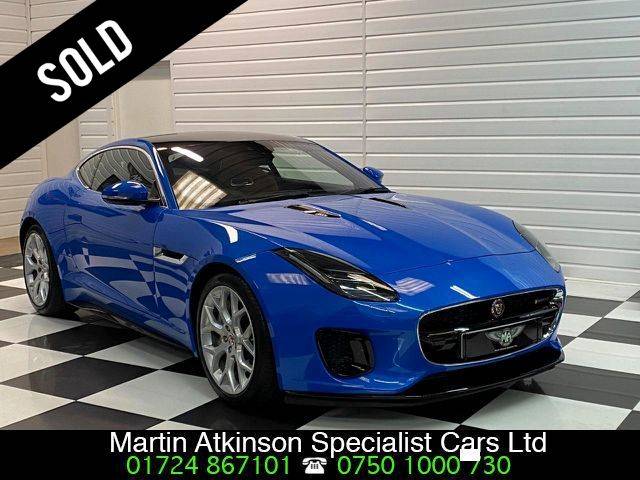 Jaguar F-Type 2.0 P300 R-Dynamic 2dr Auto Coupe Petrol Ultra Blue Metallic