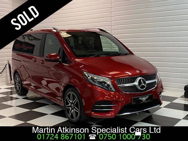 Mercedes-Benz V Class 2.0 V300d AMG Line 5dr 9G-Tronic 7 Seater MPV Diesel Designo Hyacinth Red Metallic