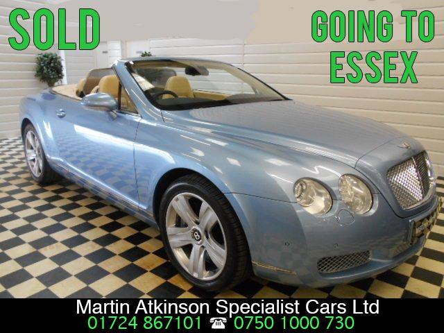 Bentley Continental GTC 6.0 W12 4dr Auto convertible Convertible Petrol Silverlake Blue