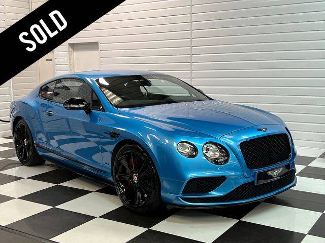 Bentley Continental GT 4.0 V8 S Mulliner Driving Spec 2dr Auto Coupe Petrol Special Order Kingfisher Blue