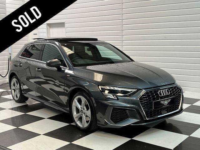 Audi A3 1.5 35 TFSi S Line 5dr PAN ROOF Hatchback Petrol Daytona Grey Pearl Effect Paint