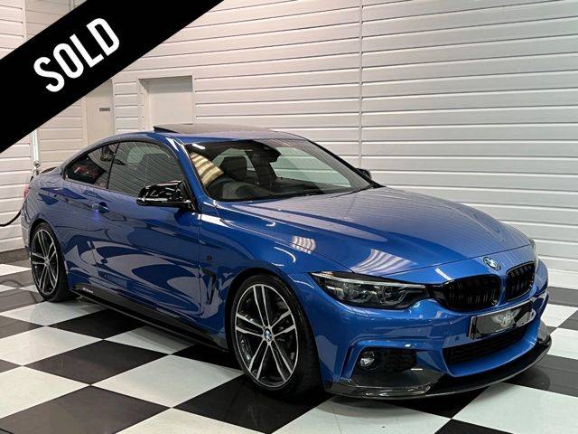 BMW 4 Series 3.0 440i M Sport 2dr Auto [Professional Media] Coupe Petrol Estroli Blue