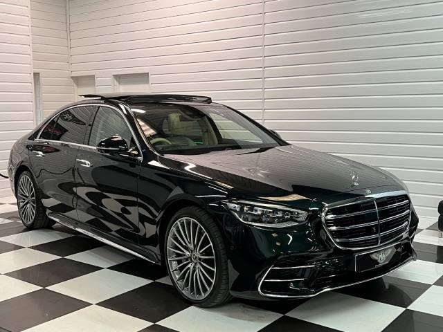 Mercedes-Benz S Class 3.0 S500L AMG Line Premium Plus 4Matic 4dr 9G-Tronic Saloon Petrol Emerald Green Metallic