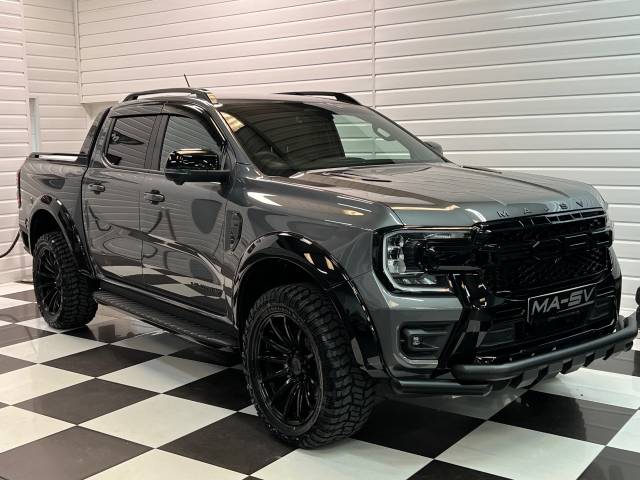 Ford Ranger 3.0 TD V6 MA-SV Black Edition Wildtrak Double Cab Pickup Auto 4WD Euro 6 4dr Pick Up Diesel Carbonised Grey
