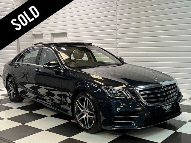 Mercedes-Benz S Class 3.0 S500L AMG Line Premium Plus 4dr 9G-Tronic Saloon Petrol Anthracite Blue