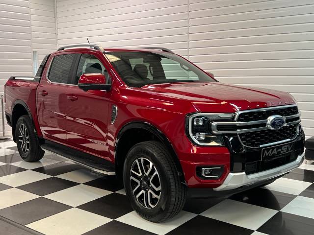 Ford Ranger 3.0 TD V6 EcoBlue Platinum Pickup 4dr Diesel Auto 4WD Euro 6 (s/s) (240 ps) Pick Up Diesel Lucid Red Metallic