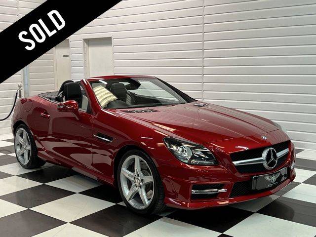 Mercedes-Benz SLK 350 SLK350 3.5 V6 AMG Sport Convertible Petrol Designo Hyacinth Red Metallic