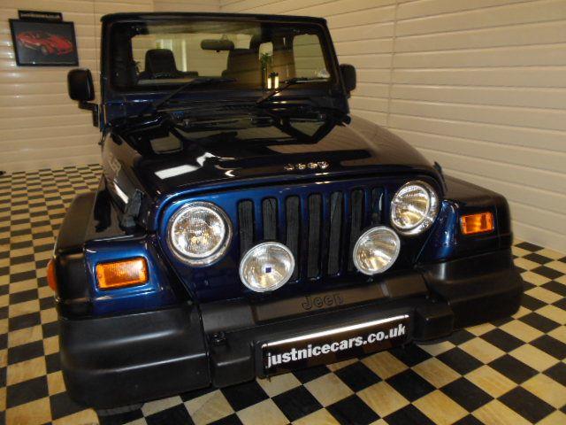 Jeep Wrangler 4.0 Sport 2dr 4X4 6 SPEED SOFT TOP~28000 MILES~ Convertible Petrol Sapphire Blue Metallic