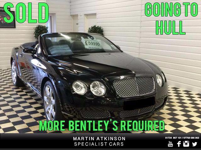 Bentley Continental GTC 6.0 W12 2dr Auto MULLINER CONVERTIBLE Convertible Petrol Black