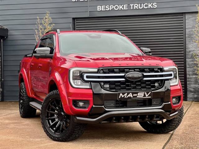 Ford Ranger MA-SV EDITION PLATINUM V6 3.0 TD V6 EcoBlue Pickup 4dr Diesel Auto 4WD Euro 6 (s/s) (240 ps) Pick Up Diesel Lucid Red