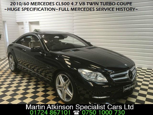 Mercedes-Benz CL CL500 4.7 V8 SOLD GOING TO ST HELENS Coupe Petrol Obsidian Black
