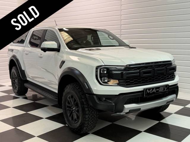 Ford Ranger Pick Up Double Cab Raptor 3.0 V6 Petrol 292BHP EcoBoost Auto Pick Up Petrol Frozen White