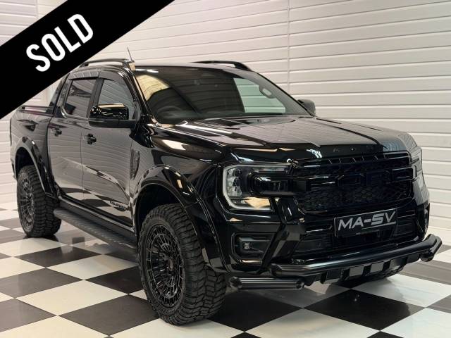Ford Ranger 2 SEAT COMMERCIAL 2.0 Wildtrak Auto 4WD Euro 6 4dr Pick Up Diesel Black
