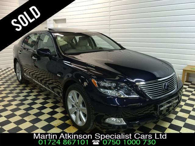 Lexus LS 600hL 5.0 V8 4dr CVT Auto (RSR) Rear Relaxation Pack Saloon Hybrid Dark Blue Pearl