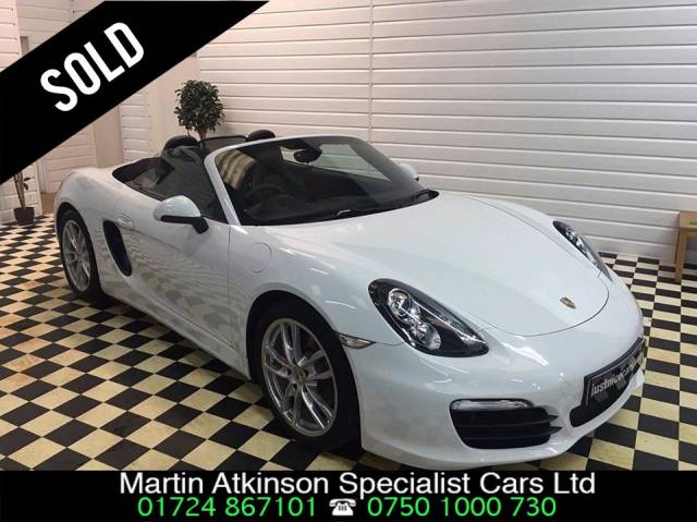 Porsche Boxster 3.4 S 2dr PDK Convertible Petrol White