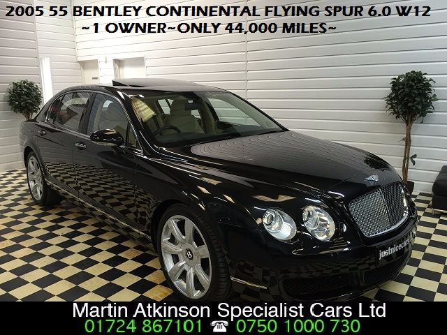 Bentley Continental Flying Spur 6.0 W12 4dr Auto Saloon Petrol Black