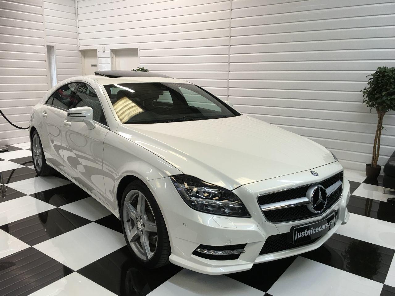 Mercedes-Benz CLS 3.0 CLS350 V6 CDI BlueEFFICIENCY AMG Sport 4dr Tip Auto Coupe Diesel Diamond White Pearl Metallic