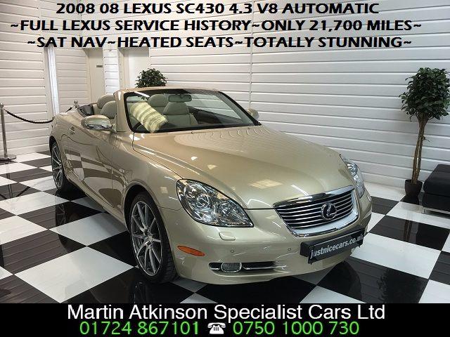 Lexus SC 430 4.3 V8 Auto Convertible Petrol Amberley Gold Pearl