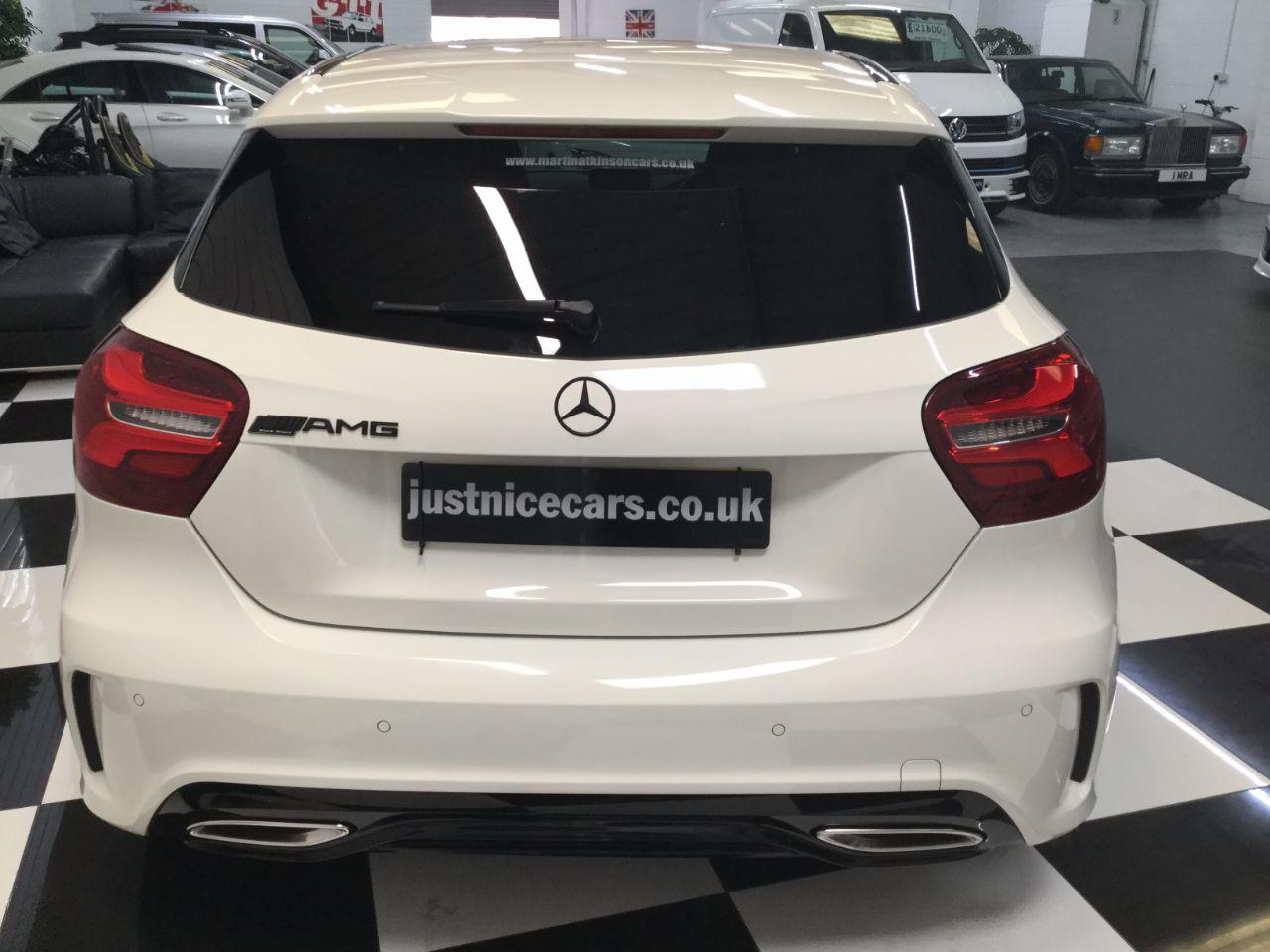 Mercedes-Benz A Class 1.5 A180d AMG Line Premium 5dr Auto SAT NAV~REVERSE CAMERA~ Hatchback Diesel Cirrus White