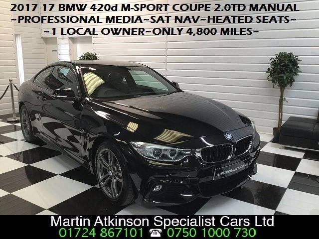 2017 BMW 4 Series 2.0 420d M Sport 2dr Professional Media