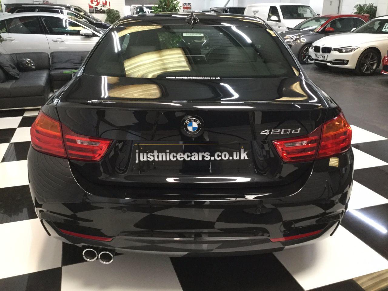 BMW 4 Series 2.0 420d M Sport 2dr Professional Media Coupe Diesel Black