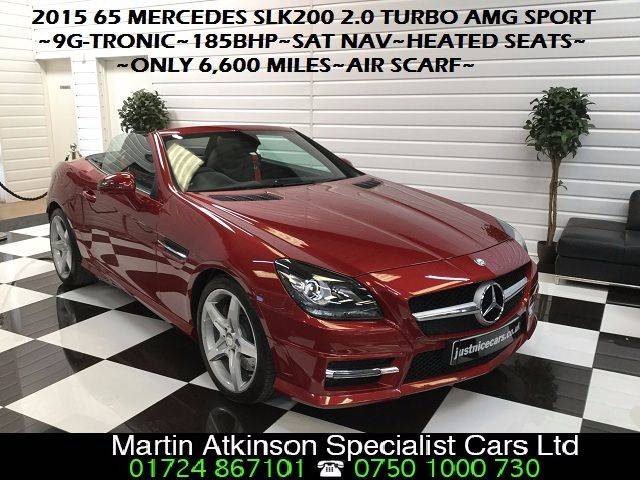 2015 Mercedes-Benz SLK SLK 200 2.0 9G-Tronic AMG Sport 2dr Tip Auto