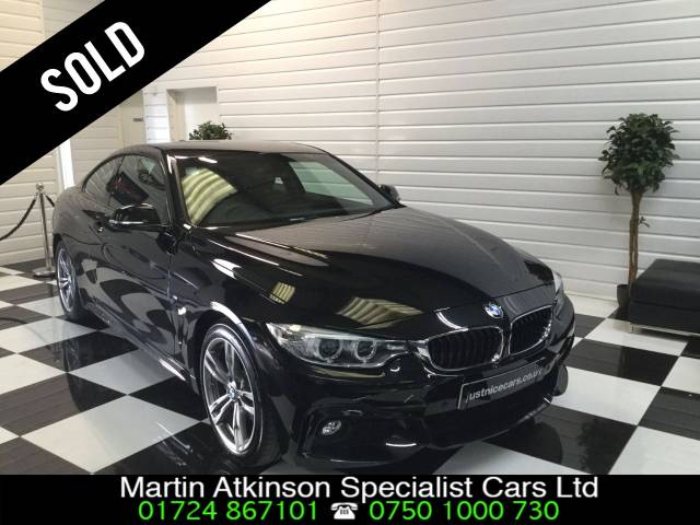 BMW 4 Series 2.0 420d M Sport 2dr Professional Media Coupe Diesel Black